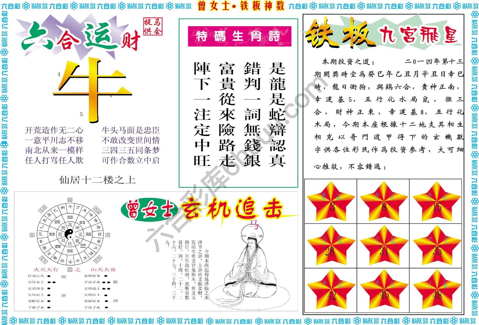 曾女士铁板神数