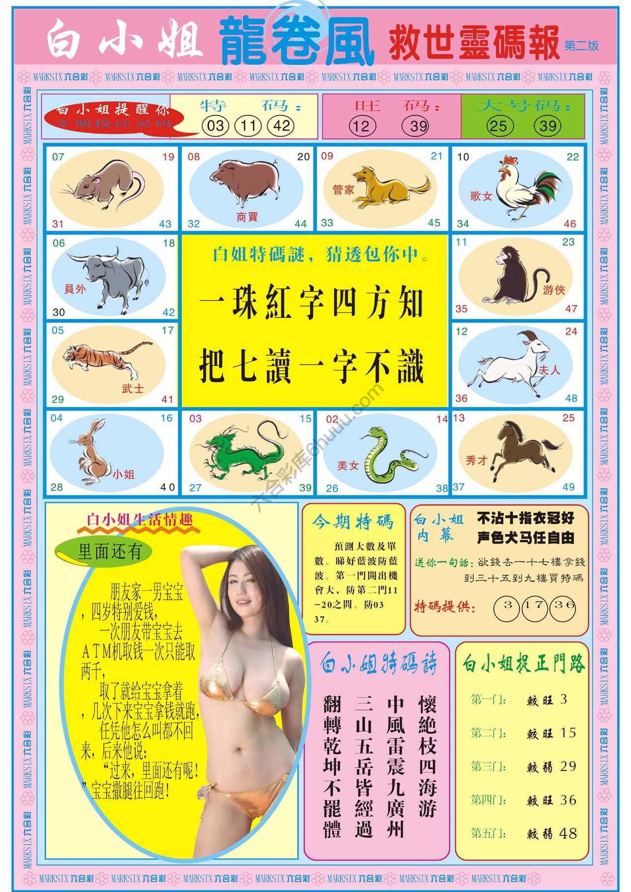 白小姐救世灵码报