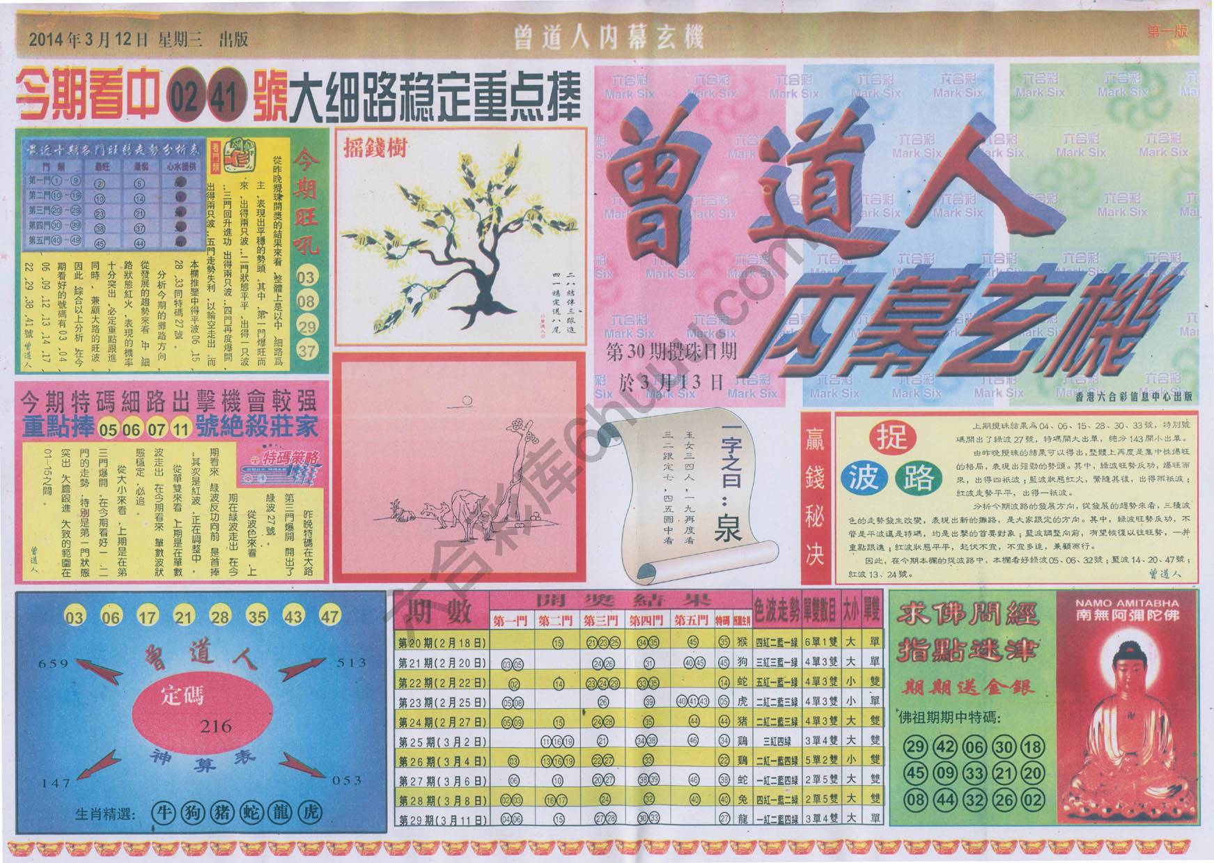 曾道人内幕玄机