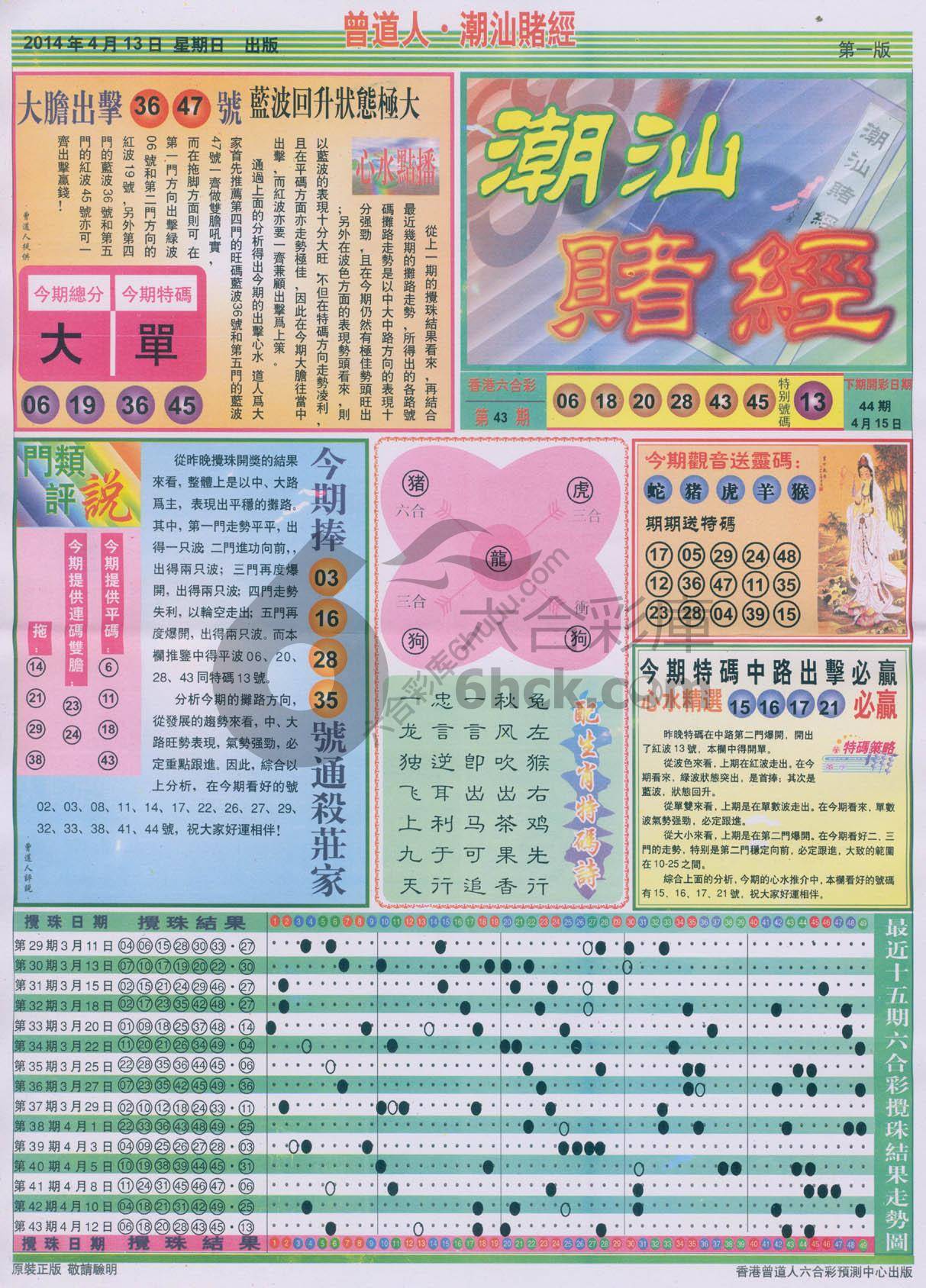 曾道人潮汕赌经