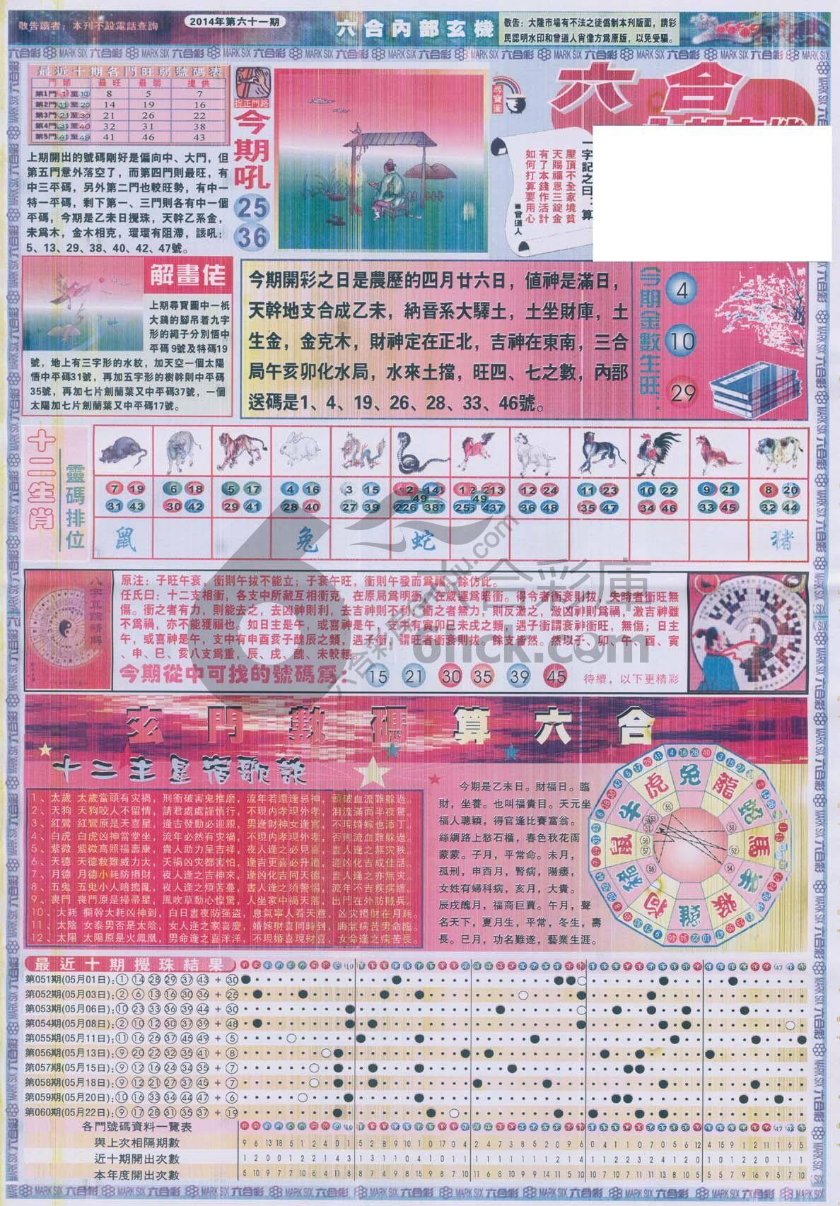 六合内部玄机
