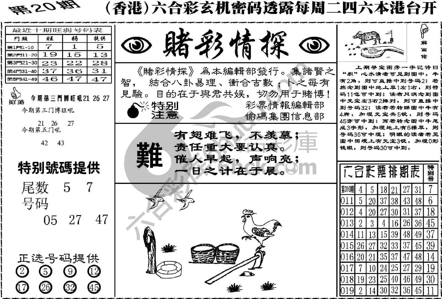 赌彩情探