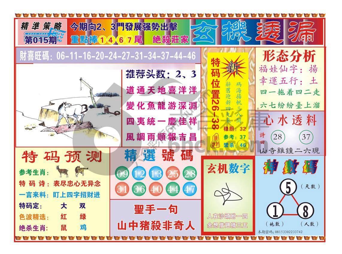 玄机透漏