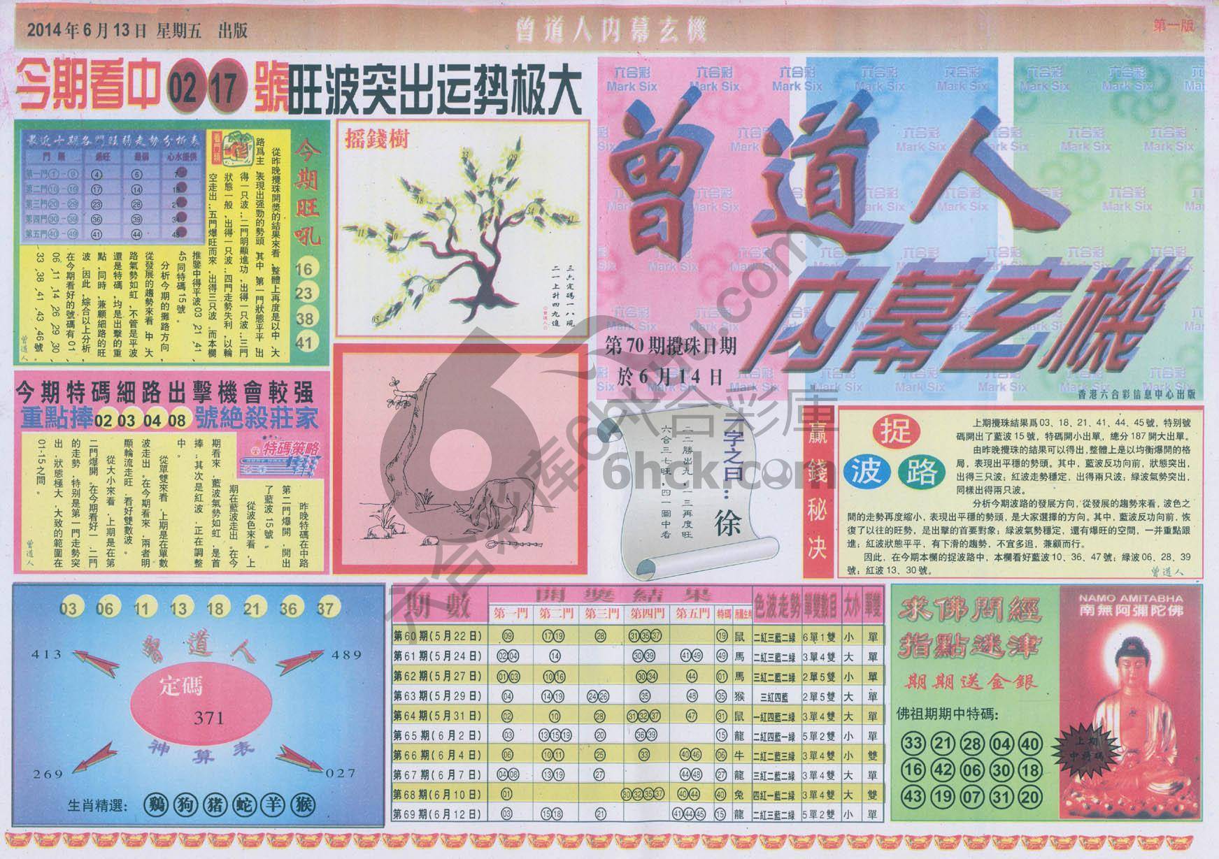 曾道人内幕玄机