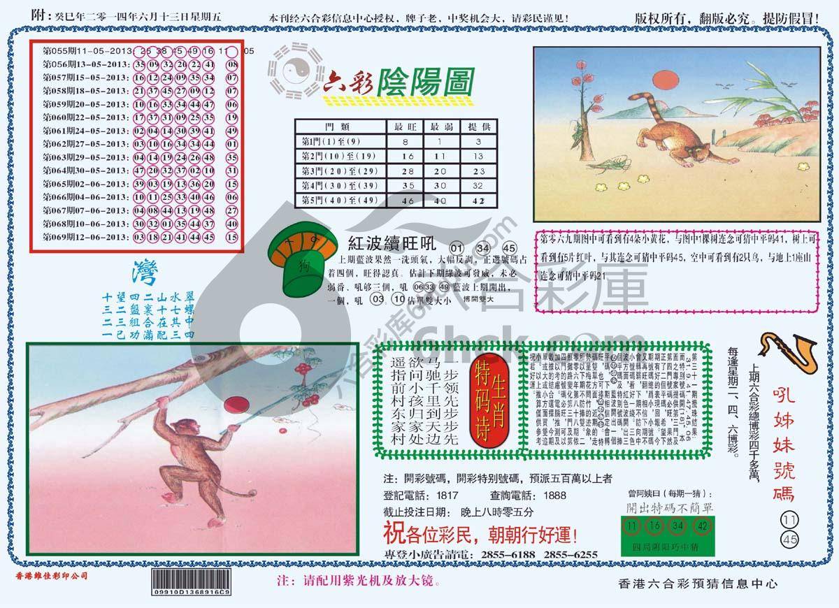 六彩阴阳图