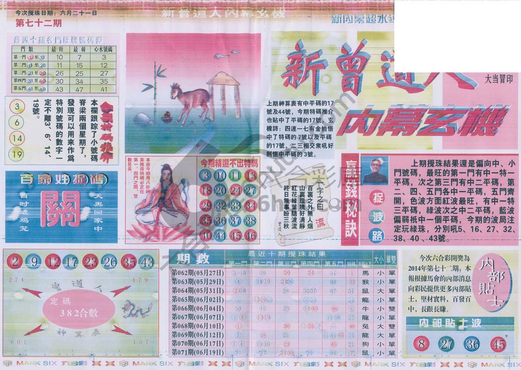 新曾道人内幕玄机