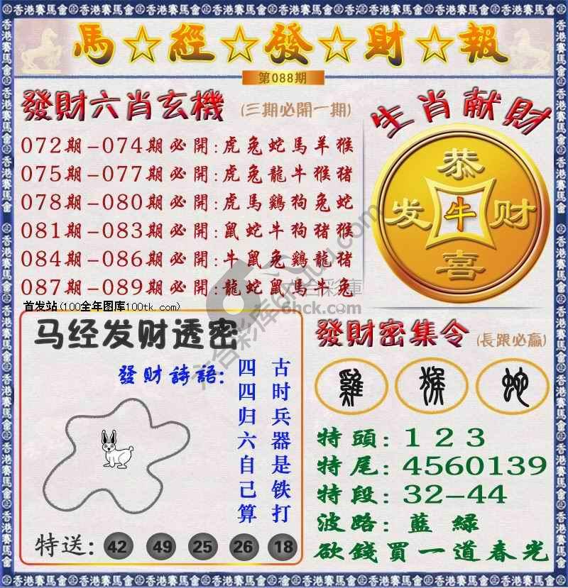 马经发财报