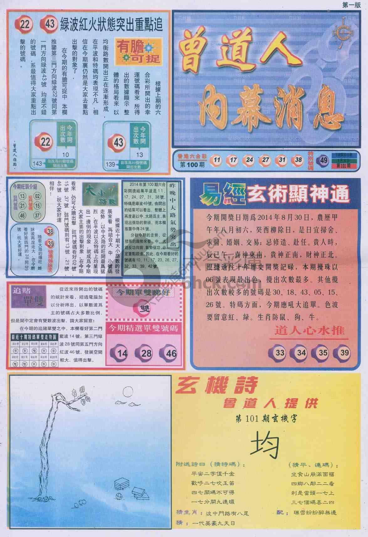 曾道人内幕消息