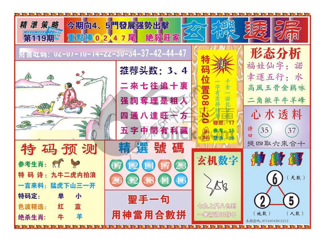 玄机透漏