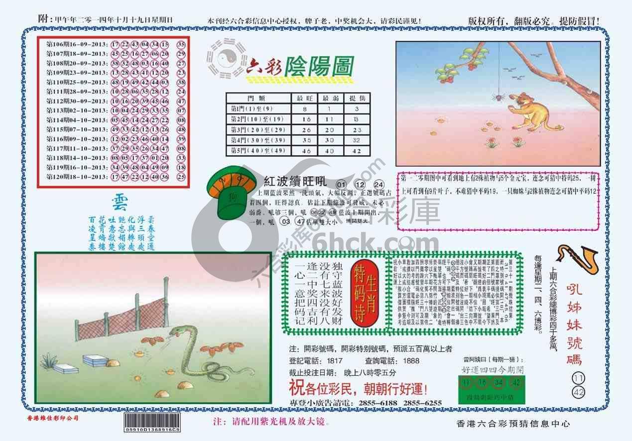 六彩阴阳图