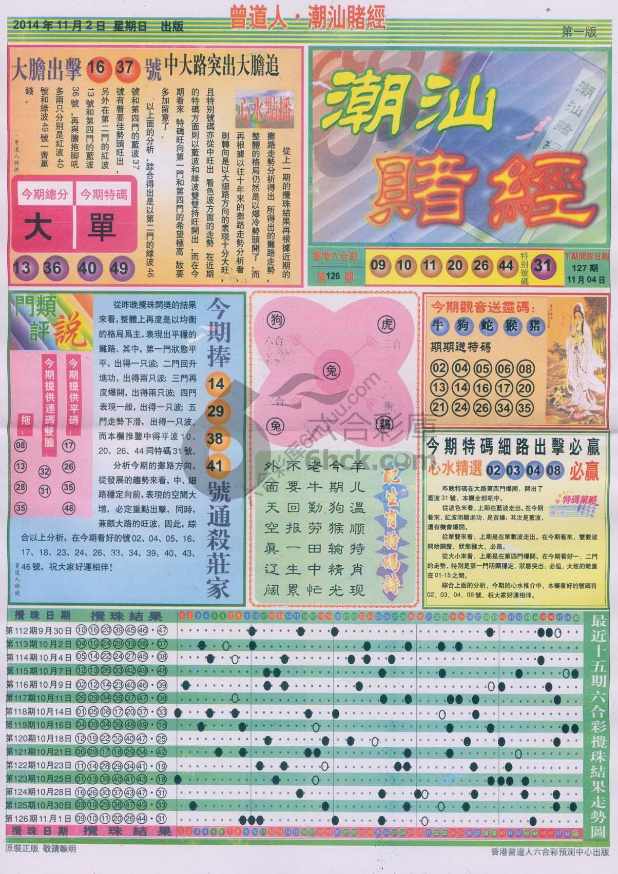 曾道人潮汕赌经