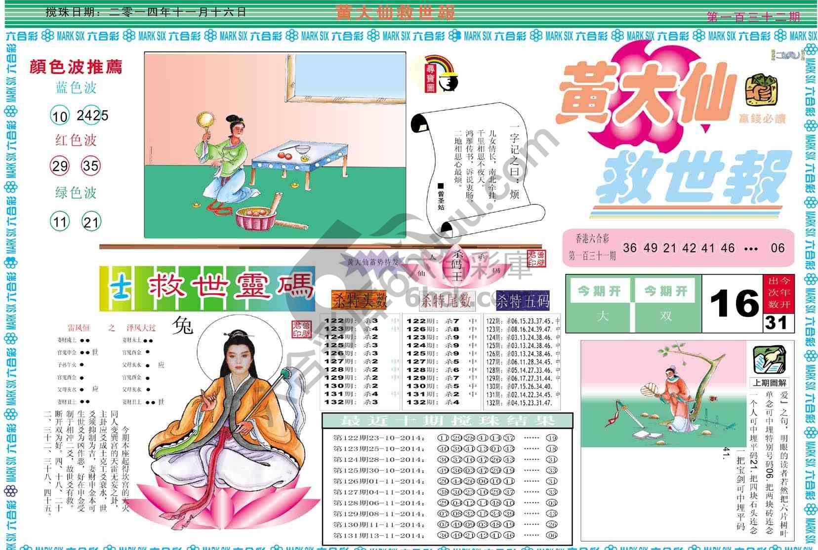 黄大仙救世报