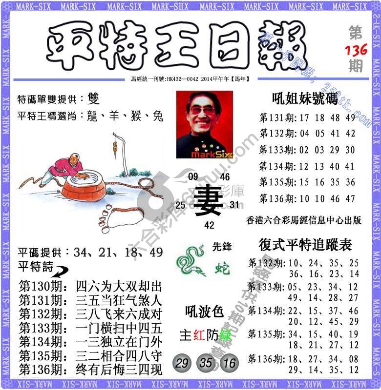 平特王日报