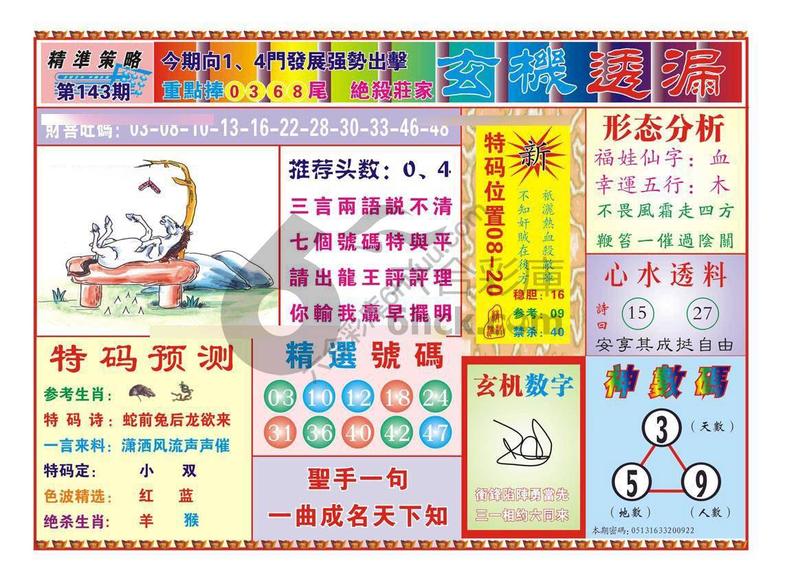 玄机透漏