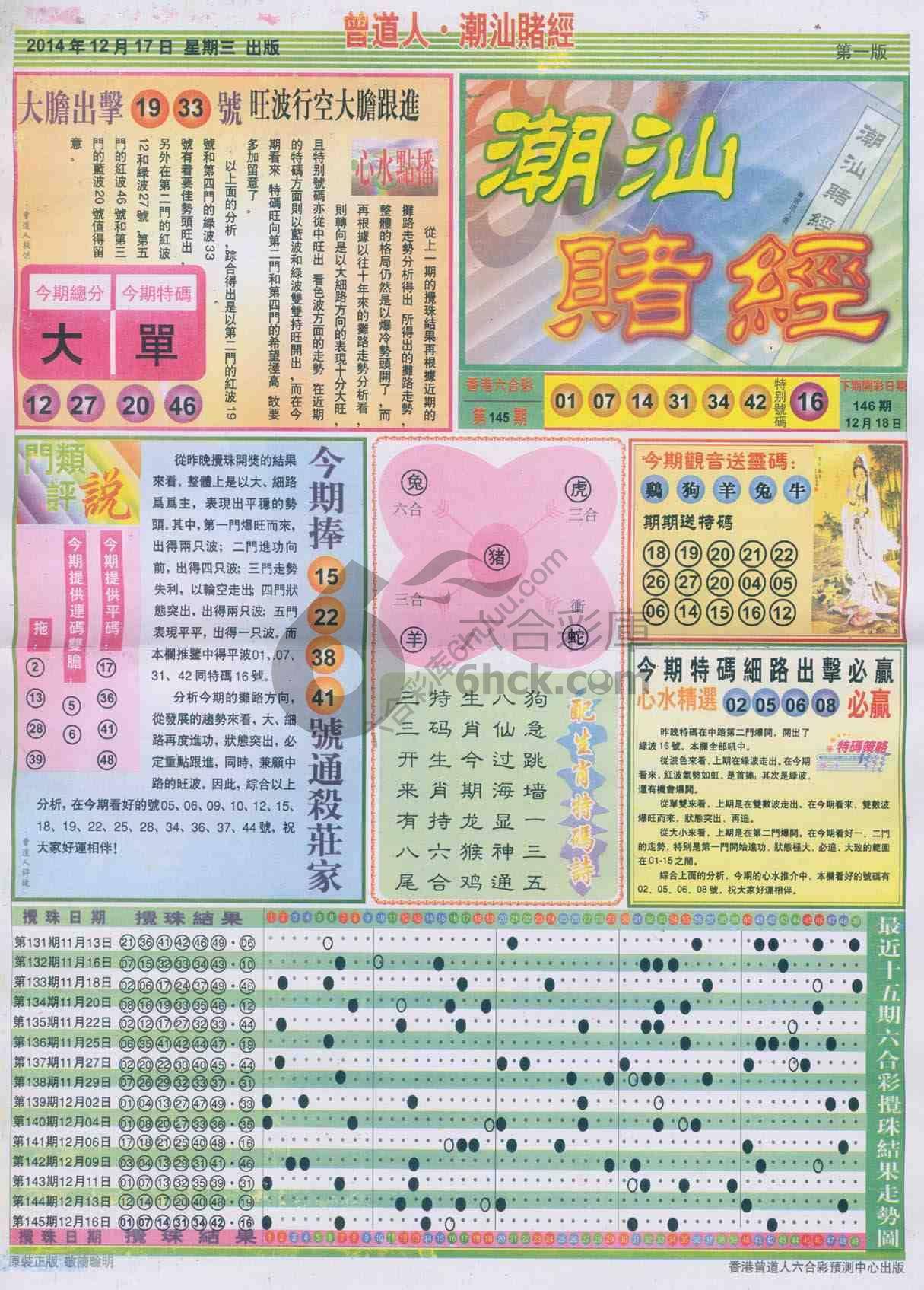 曾道人潮汕赌经