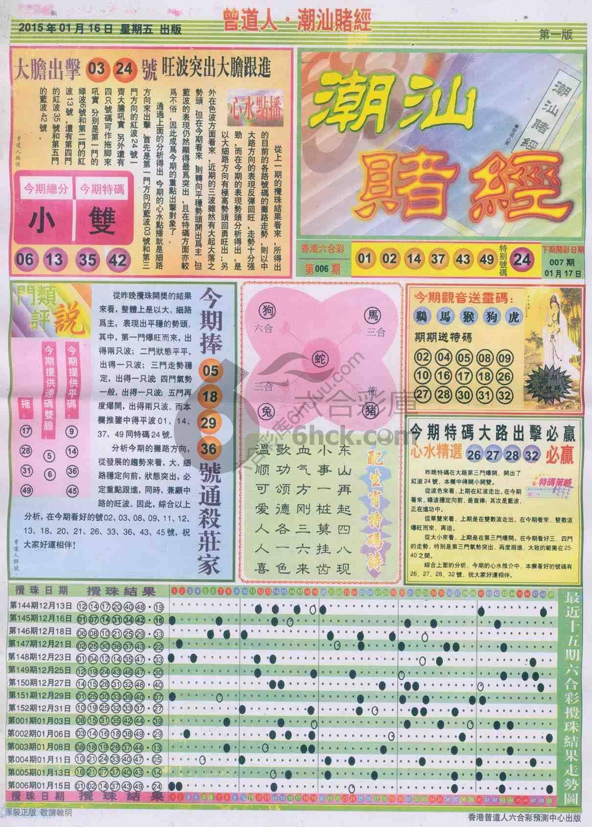曾道人潮汕赌经