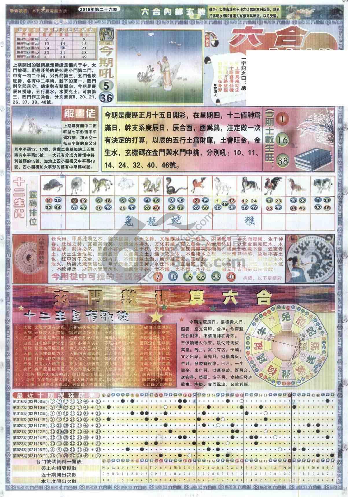 六合内部玄机