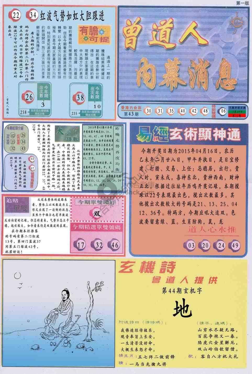曾道人内幕消息