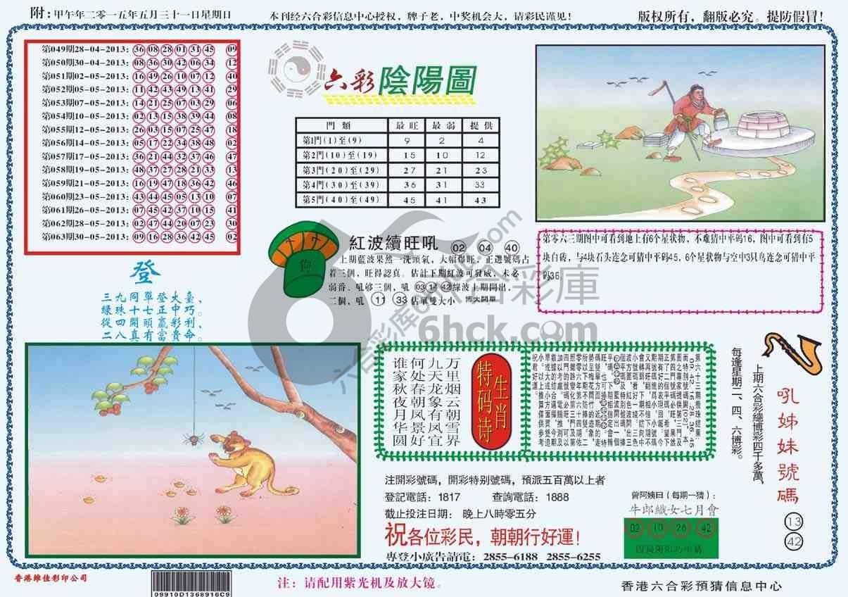 六彩阴阳图