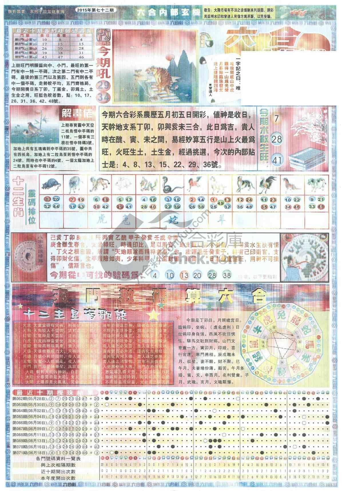 六合内部玄机