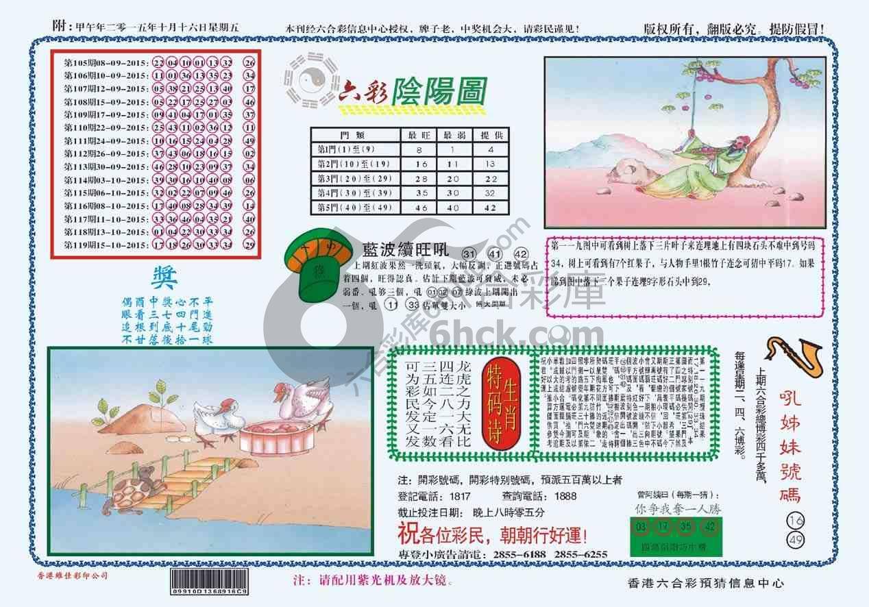 六彩阴阳图