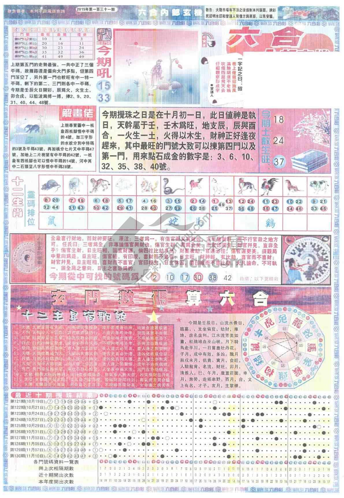 六合内部玄机