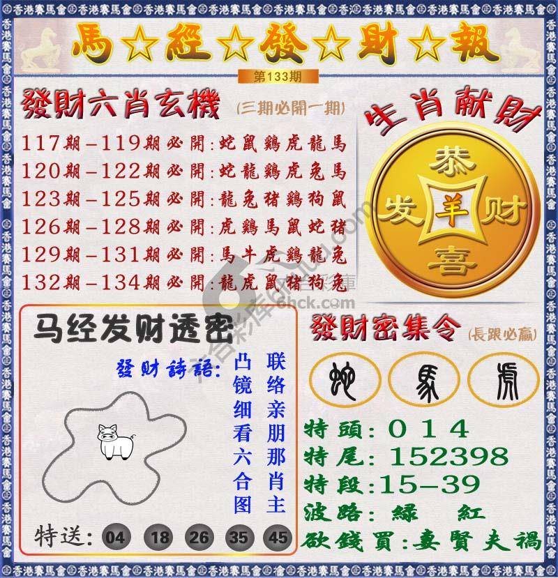马经发财报