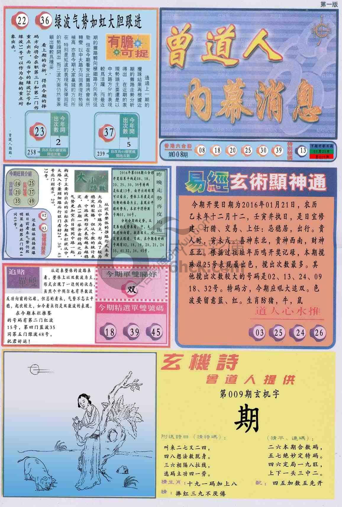 曾道人内幕消息