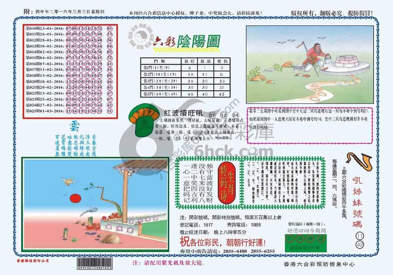 六彩阴阳图