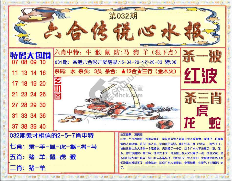 六合传说心水报