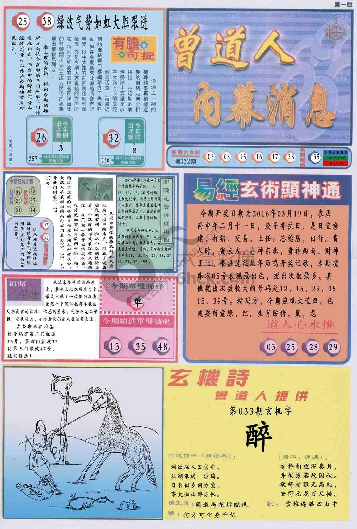 曾道人内幕消息