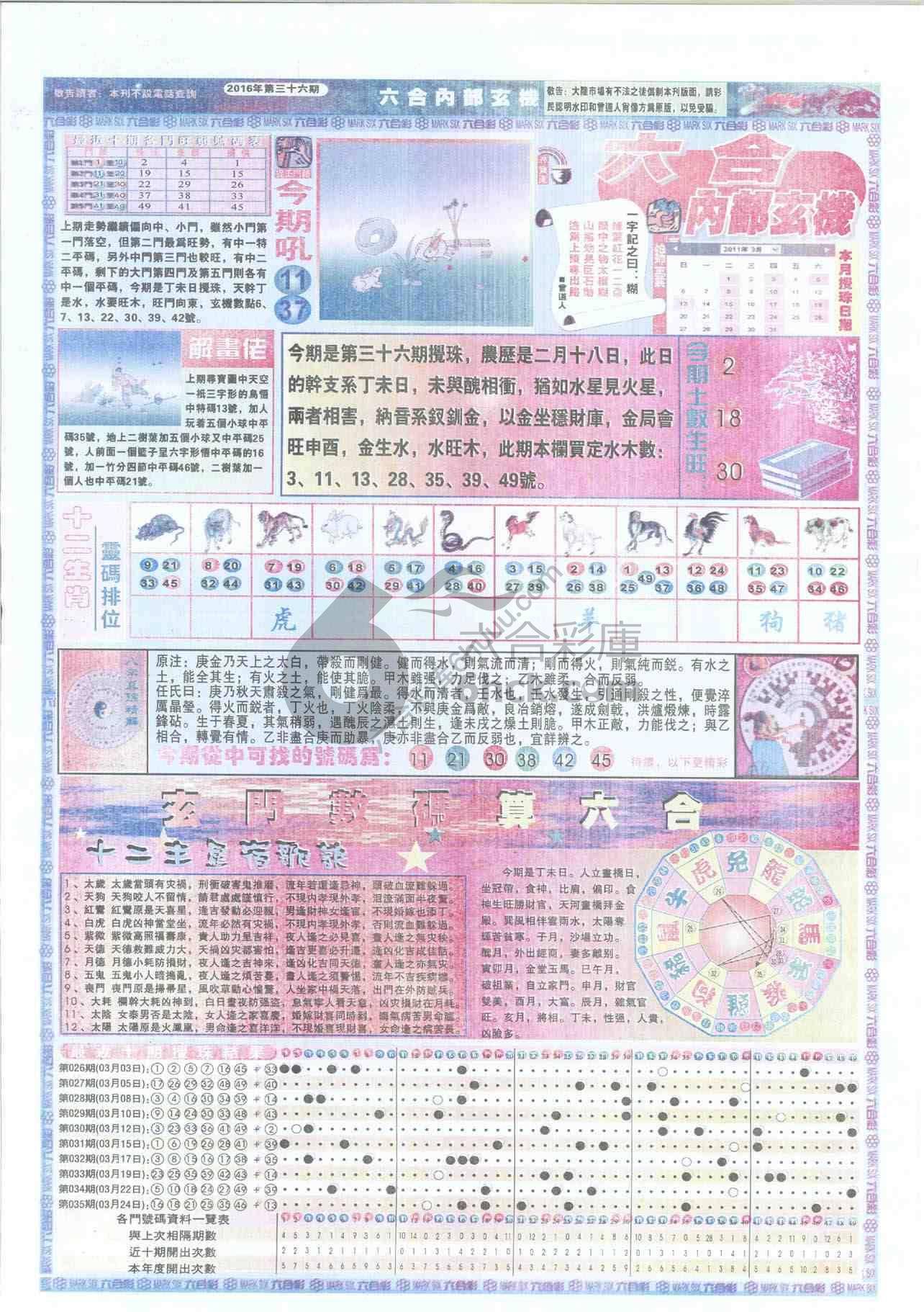 六合内部玄机