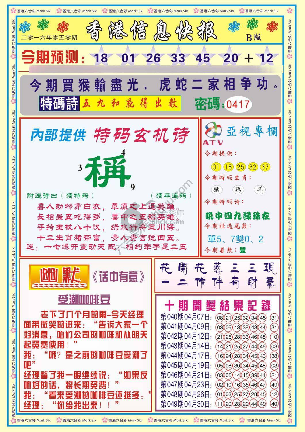 香港信息快报