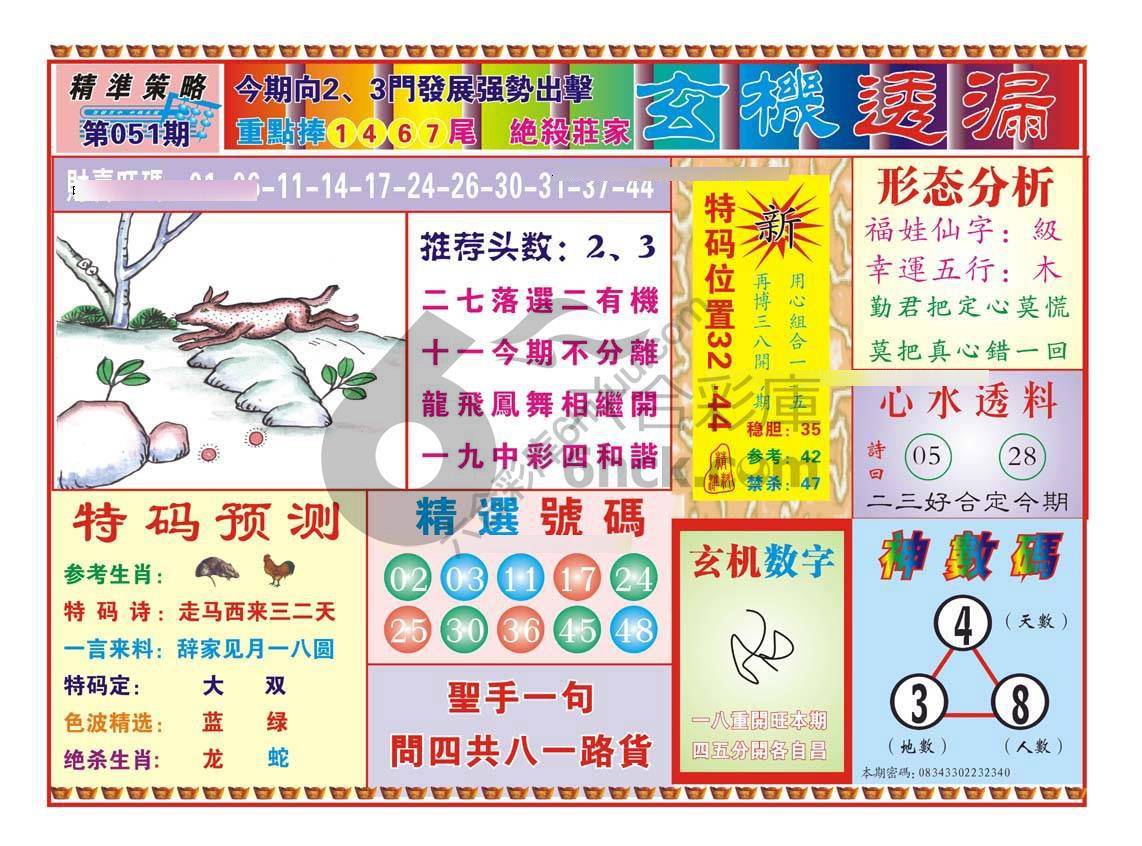 玄机透漏
