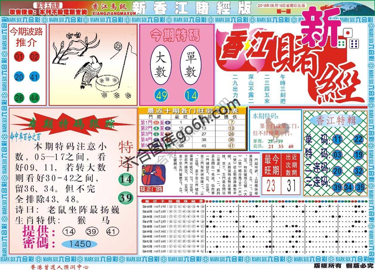 新香江赌经