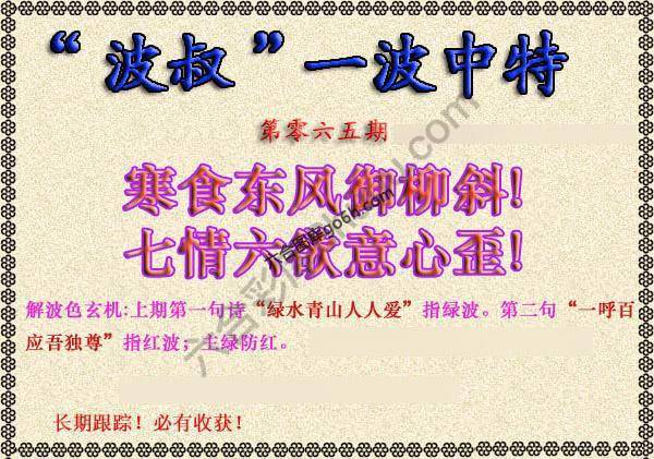 波叔一波中特
