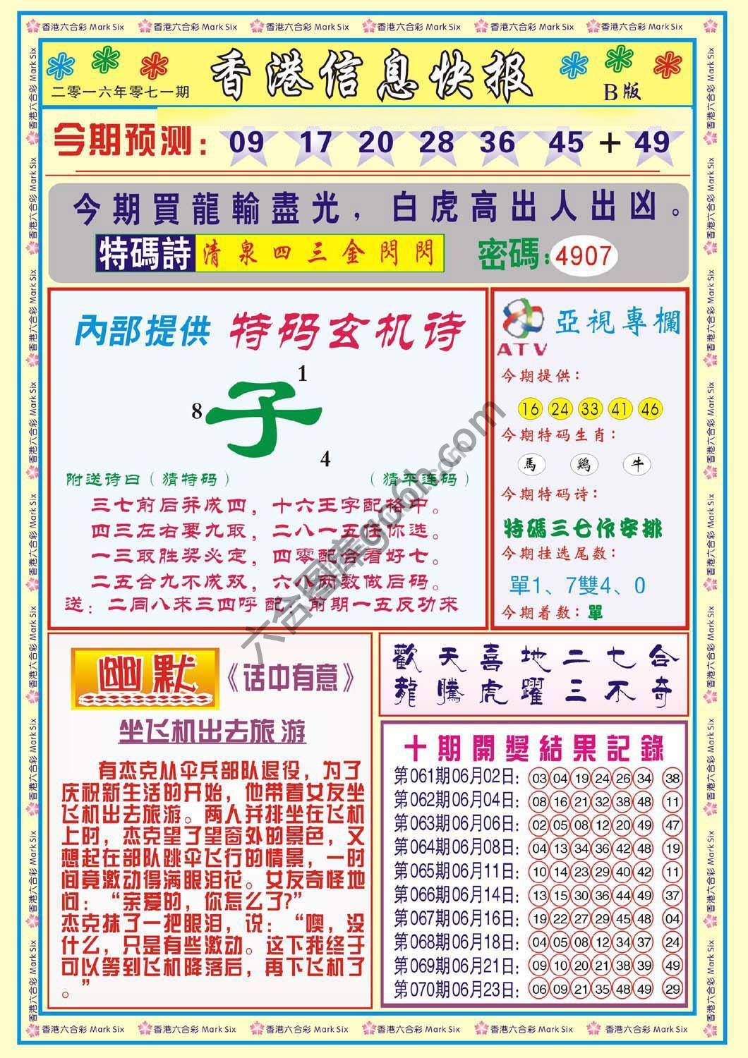 香港信息快报