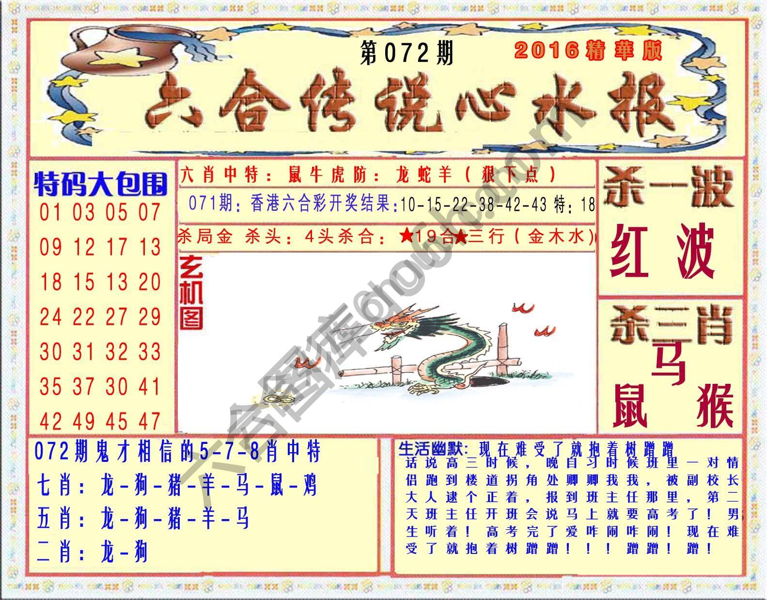 六合传说心水报