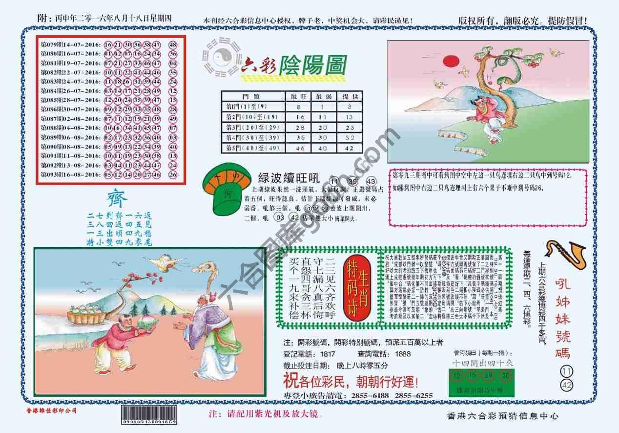 六彩阴阳图