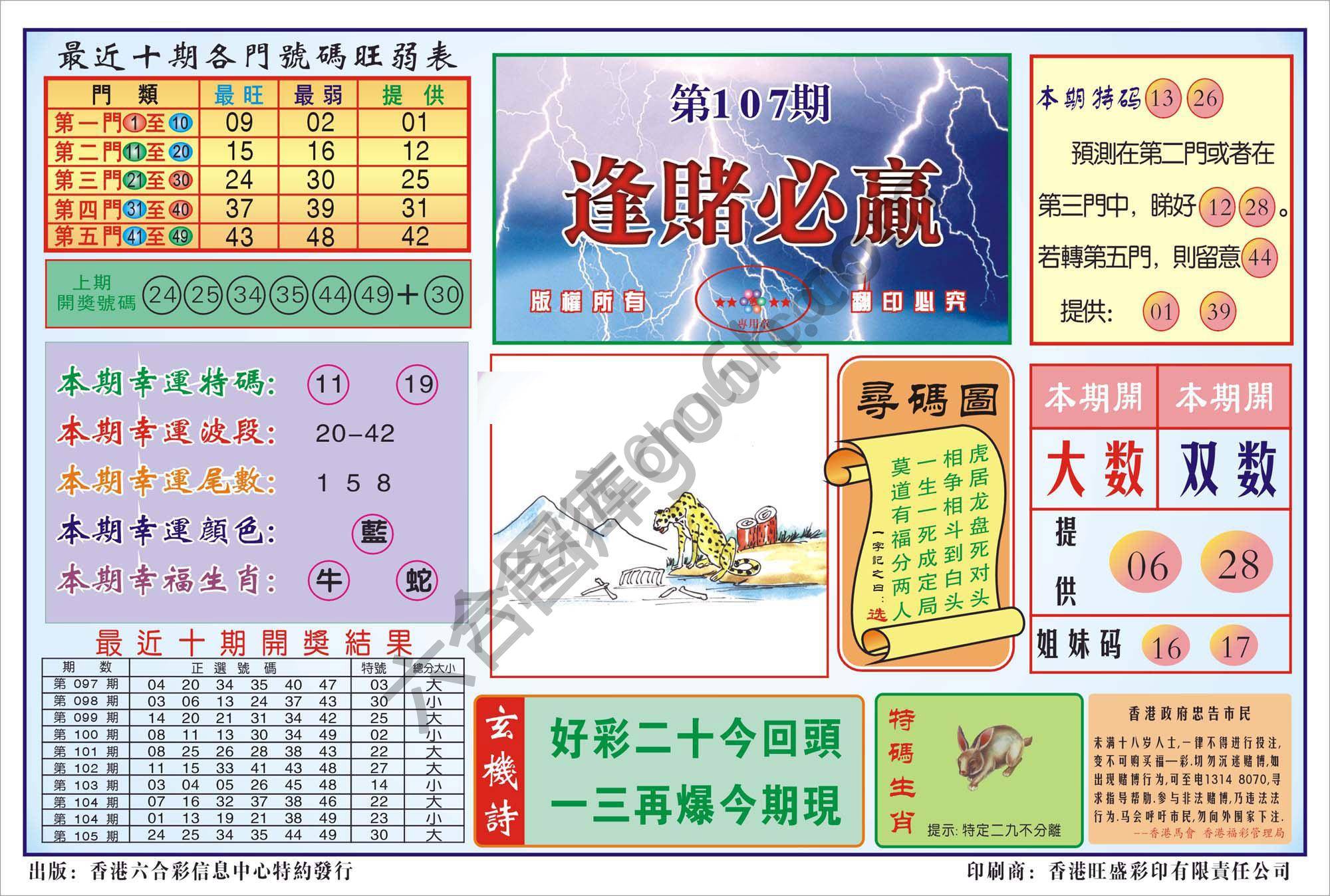 香港逢赌必羸