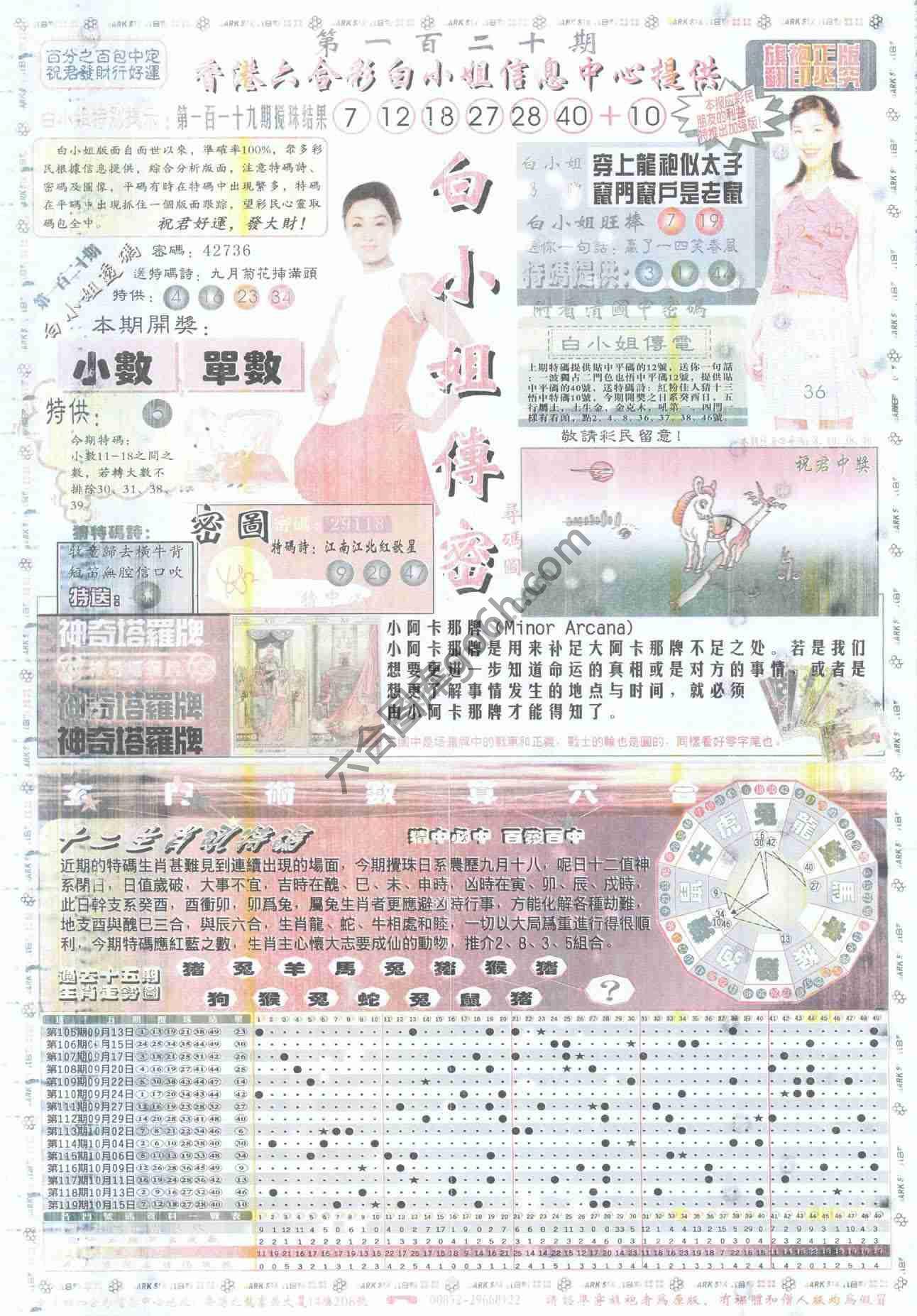 白小姐传密