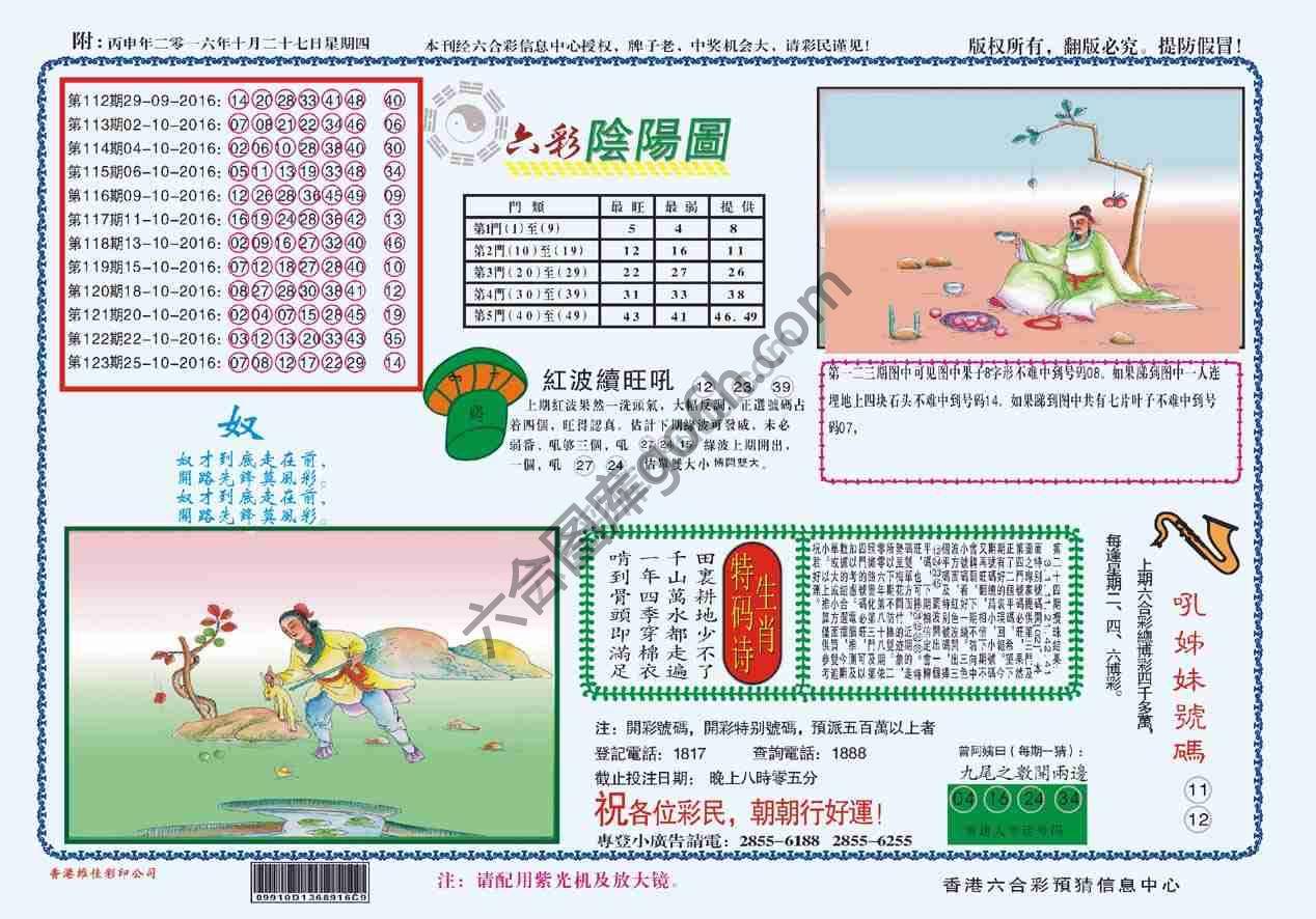 六彩阴阳图