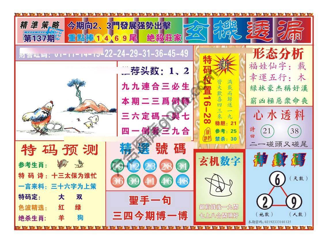 玄机透漏