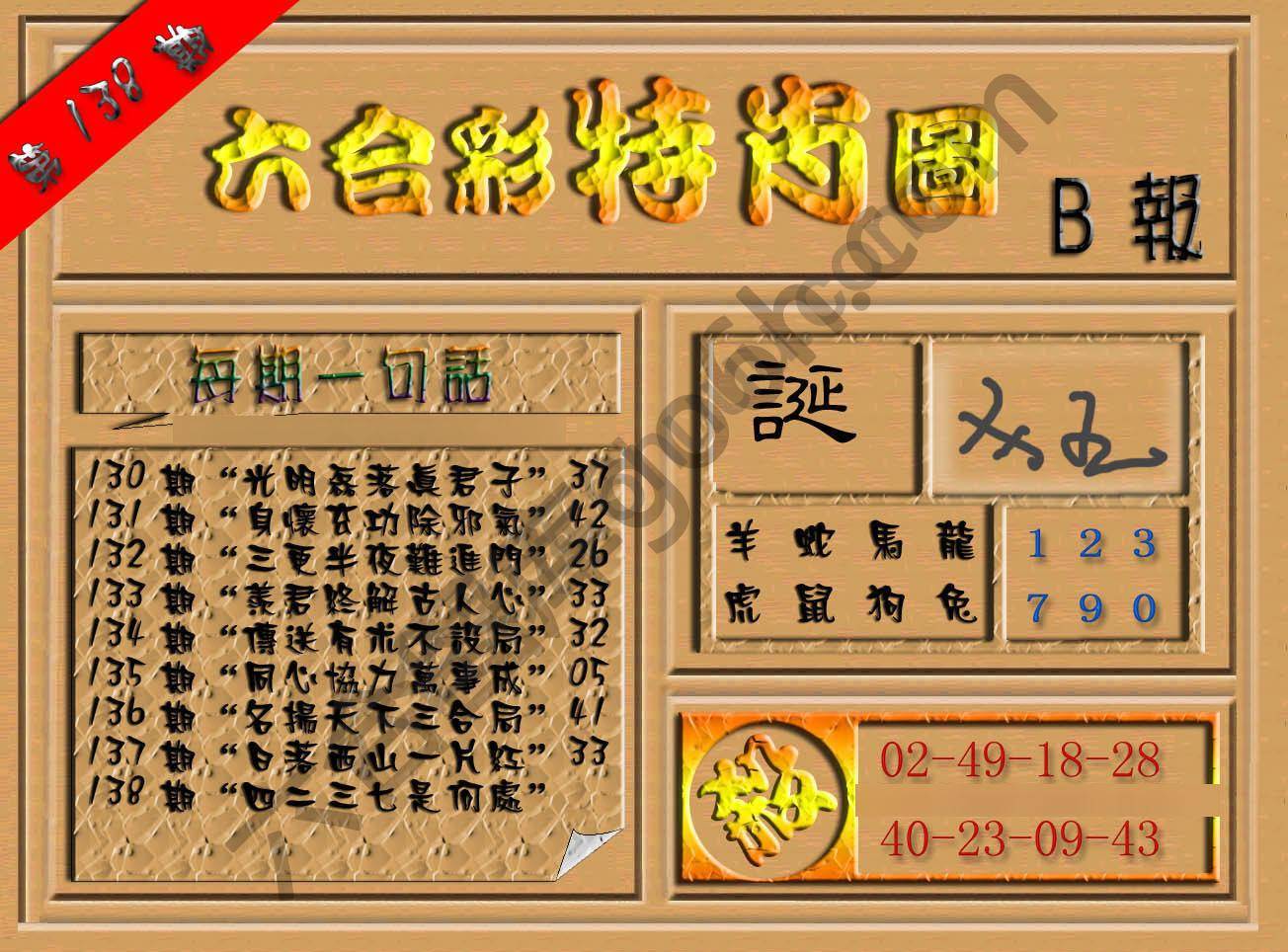 六合彩特肖图