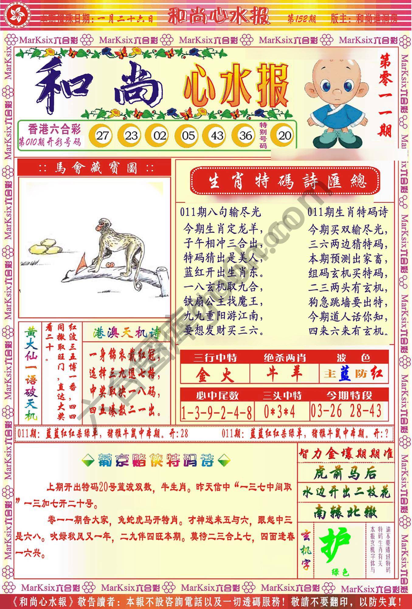 和尚心水报