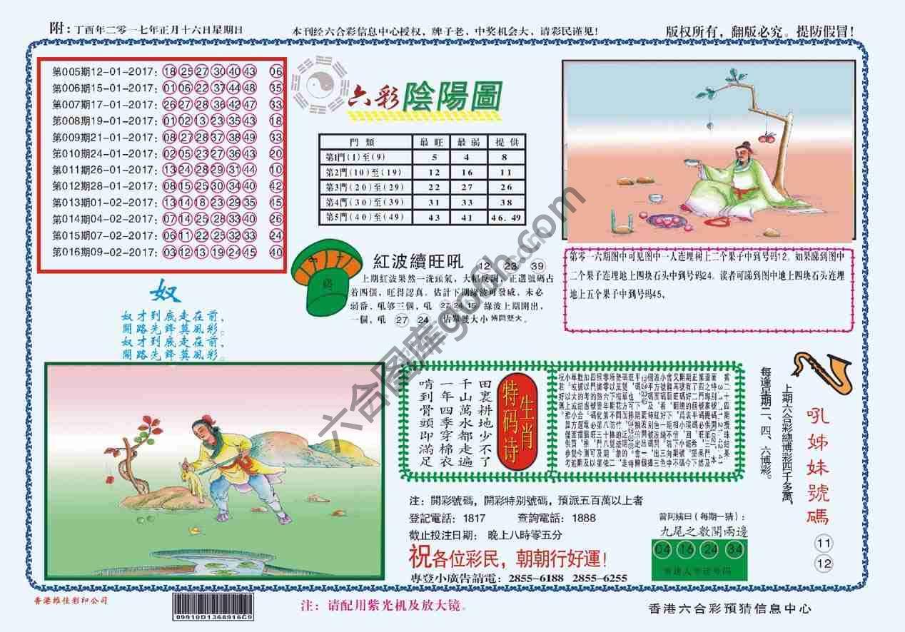六彩阴阳图
