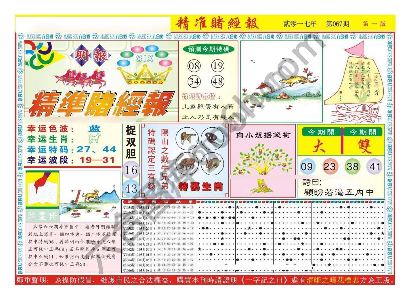 精准赌经报