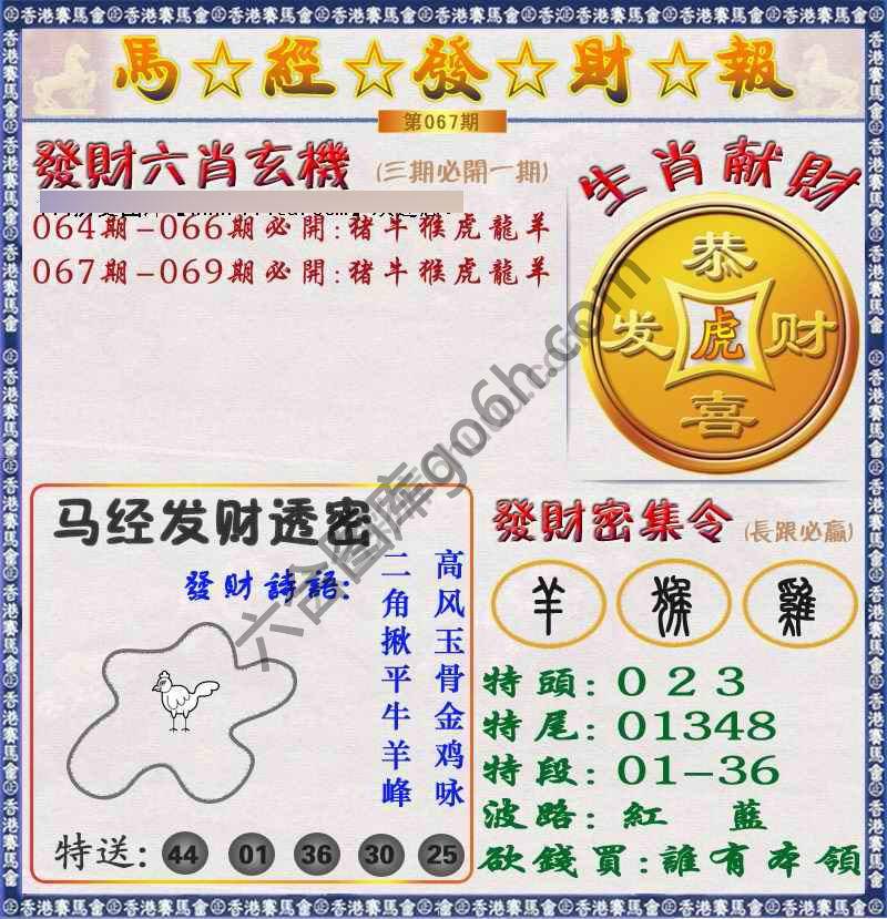 马经发财报