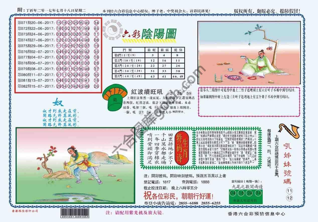 六彩阴阳图