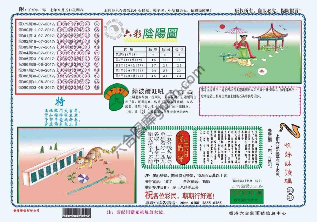 六彩阴阳图